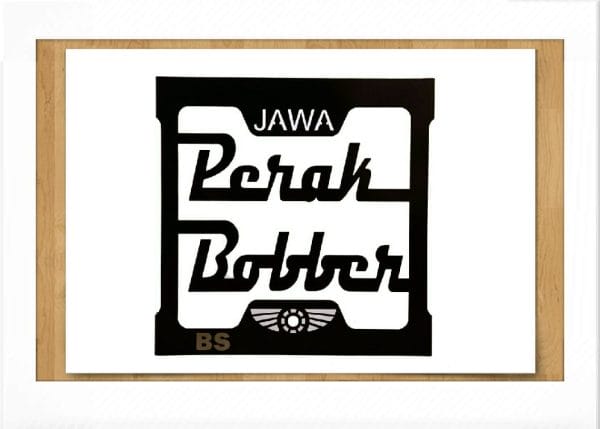 JAWA PERAK FRONT RADIATOR COVER BLACK STAINLESS STEEL